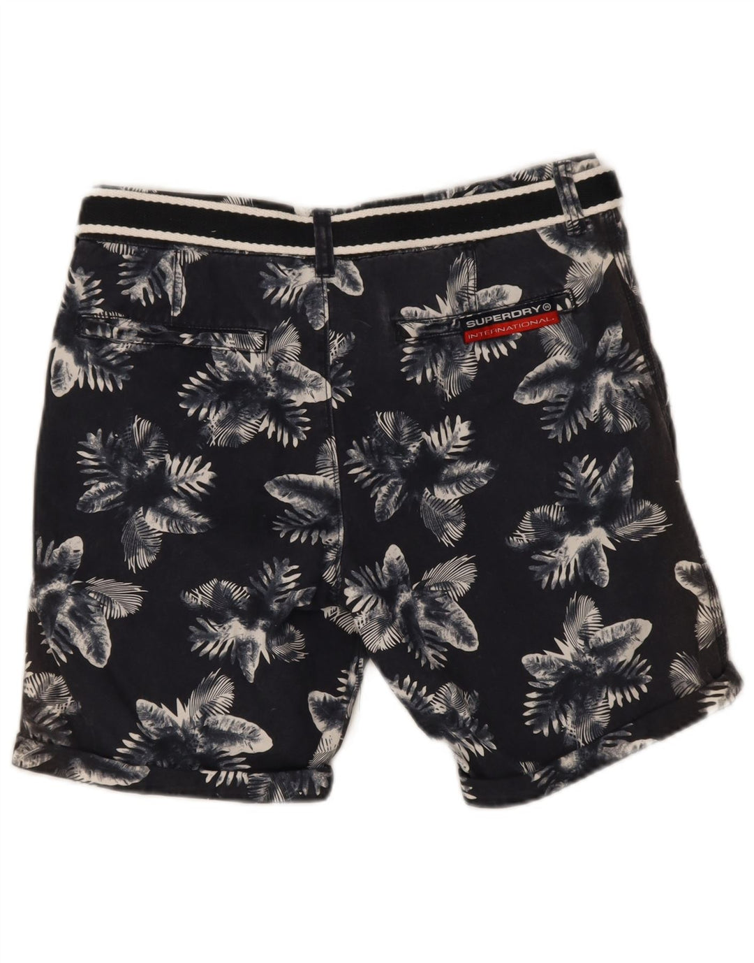 Мужские шорты чинос Superdry Medium W32 Темно-синие с цветочным принтом
