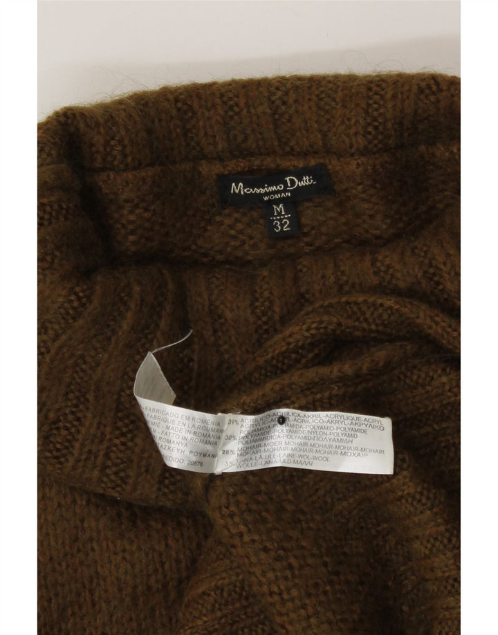 Женский джемпер Massimo Dutti с высоким воротником UK 12, средний хаки, акрил