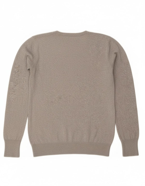 Женский джемпер с v-образным вырезом Diesel UK 14, средний серый