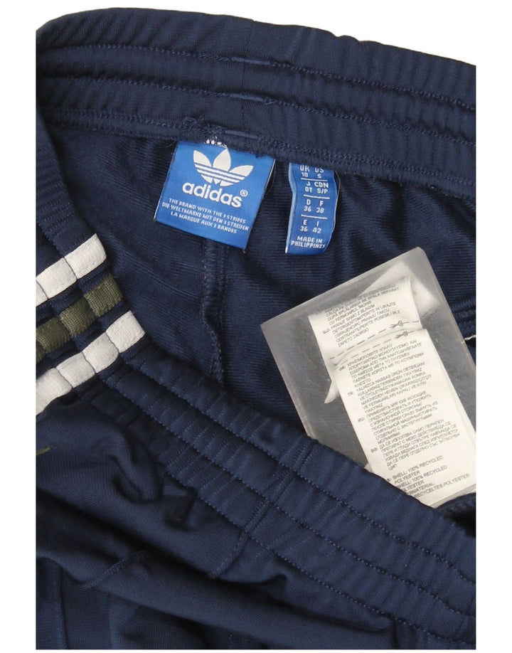 Женские спортивные брюки Adidas UK 10, маленькие, темно-синие, полиэстер