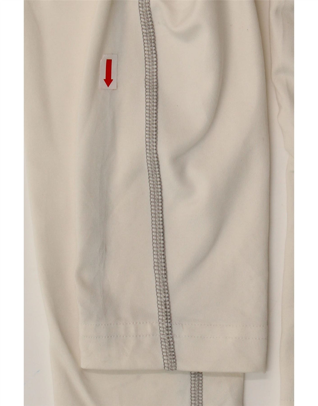 Женский топ NIKE Dri Fit с длинным рукавом UK 18 XL, белый полиэстер с цветными блоками