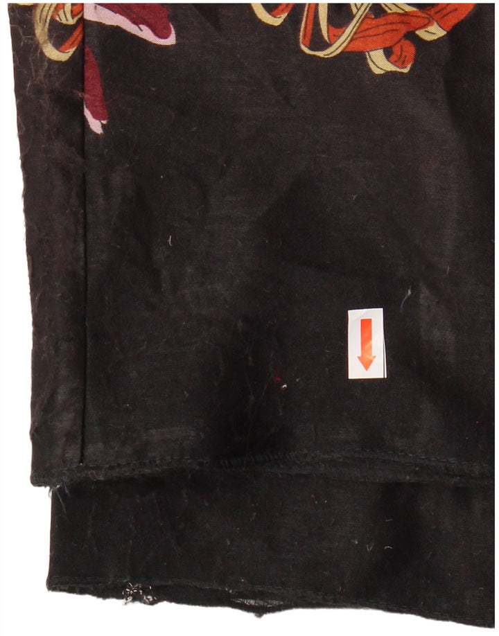 Женские широкие брюки ZARA W28 L29, разноцветные с цветочным принтом