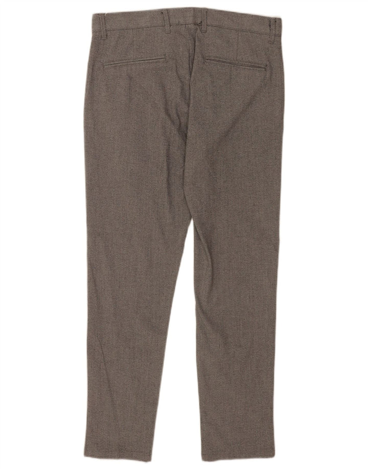 Мужские узкие брюки-чиносы Zara EU 38 Small W30 L27 Серый полиэстер