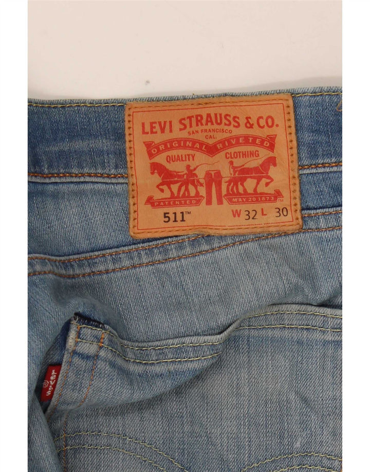 Мужские джинсы Levi's 511 Slim W32 L30 синие, хлопок