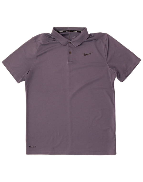 Мужская рубашка-поло Nike Dri Fit, большая серая