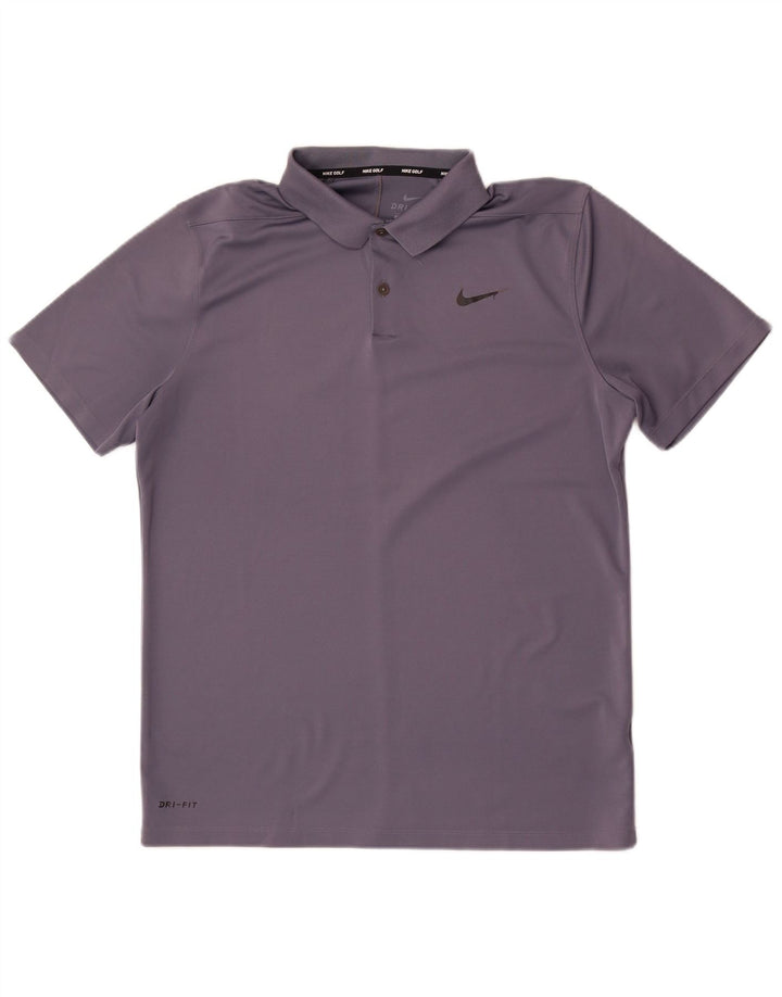 Мужская рубашка-поло Nike Dri Fit, большая серая