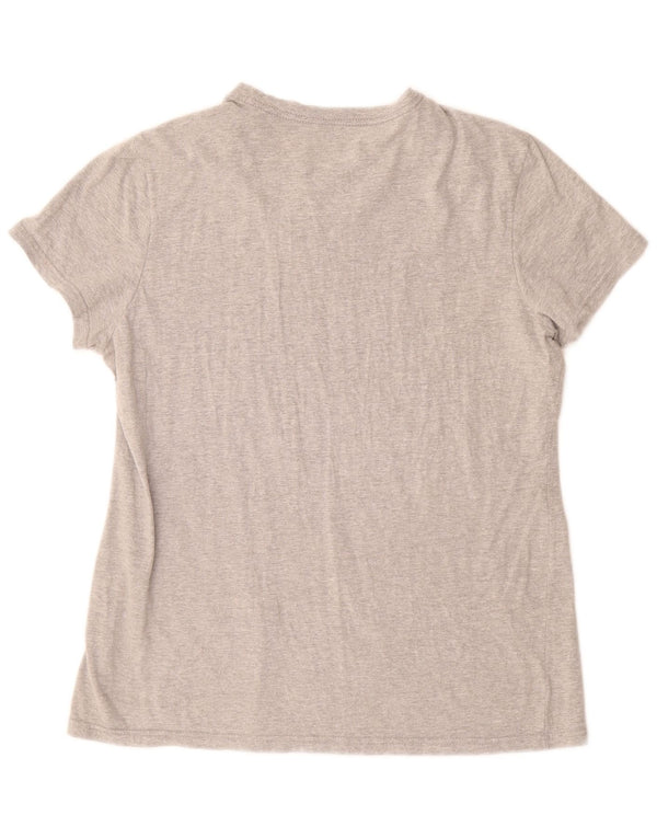 Adidas Женская футболка с рисунком Top UK 18 XL Серый хлопок в крапинку