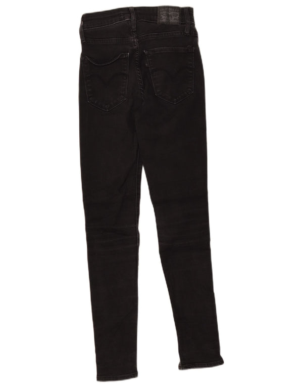 Джинсы скинни LEVI'S Girls 721 с высокой талией 5-6 лет W23 L26 Черные