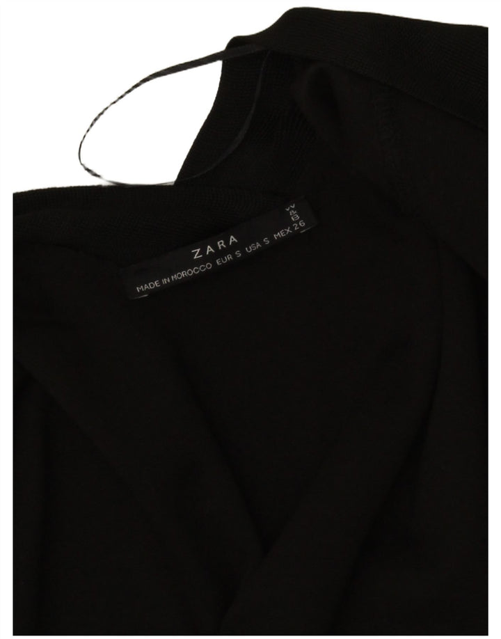 Женский кардиган с рукавом 3/4 Zara UK 8, маленький черный