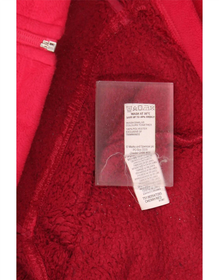 Женская флисовая куртка Marks & Spencer UK 20 2XL, красный полиэстер