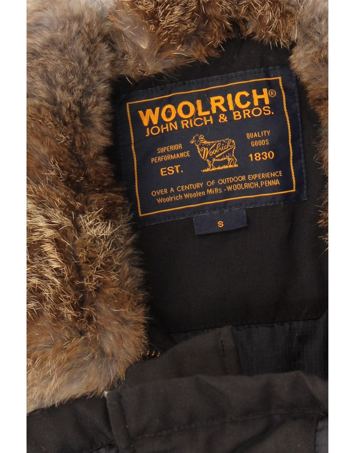 Женская стеганая куртка WOOLRICH UK 10, маленькая, темно-синяя
