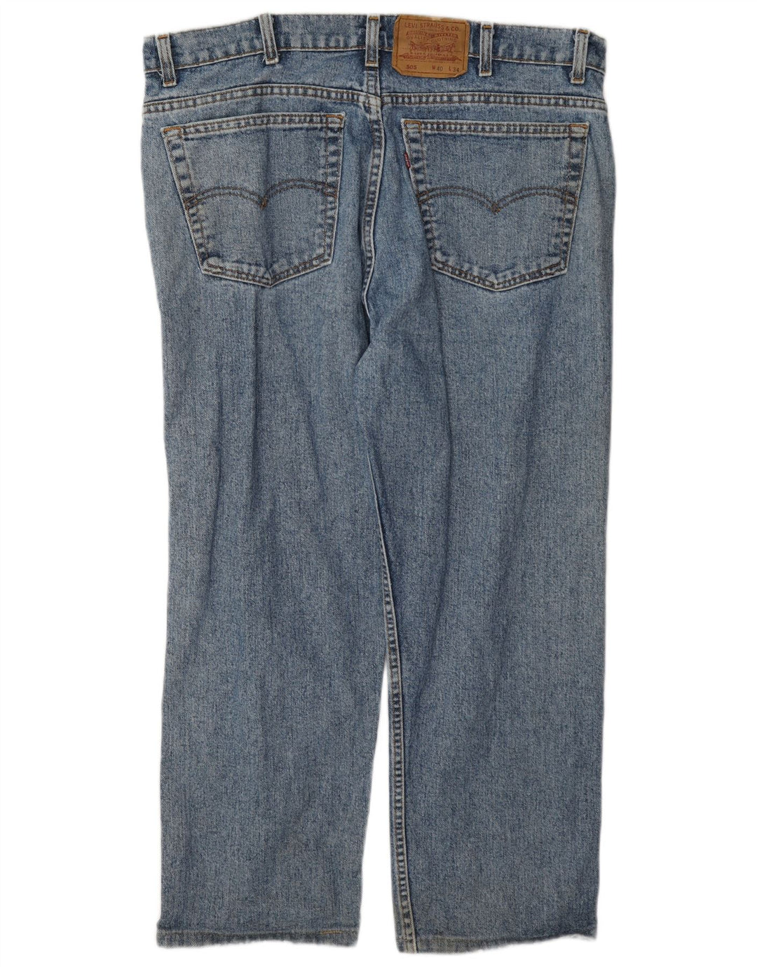 Мужские прямые джинсы Levi's 505 W40 L26 синие, хлопок