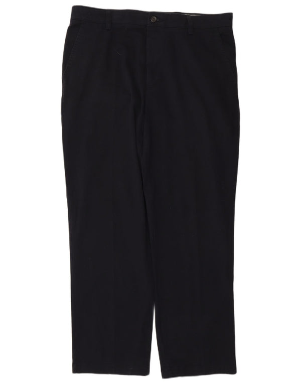 DOCKERS Мужские классические брюки-чиносы W34 L30 Темно-синие хлопковые классические брюки