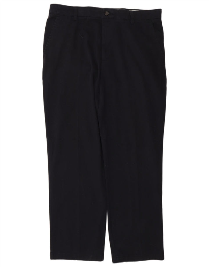 DOCKERS Мужские классические брюки-чиносы W34 L30 Темно-синие хлопковые классические брюки