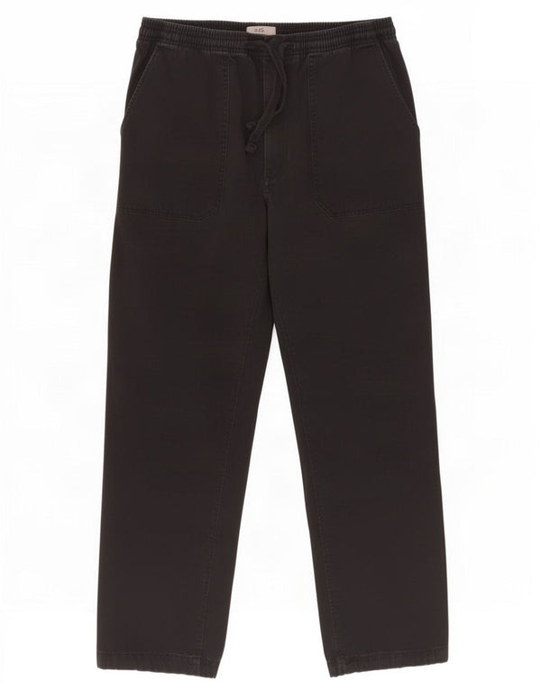 Мужские брюки-чиносы Marks & Spencer W33 L29, черные хлопковые