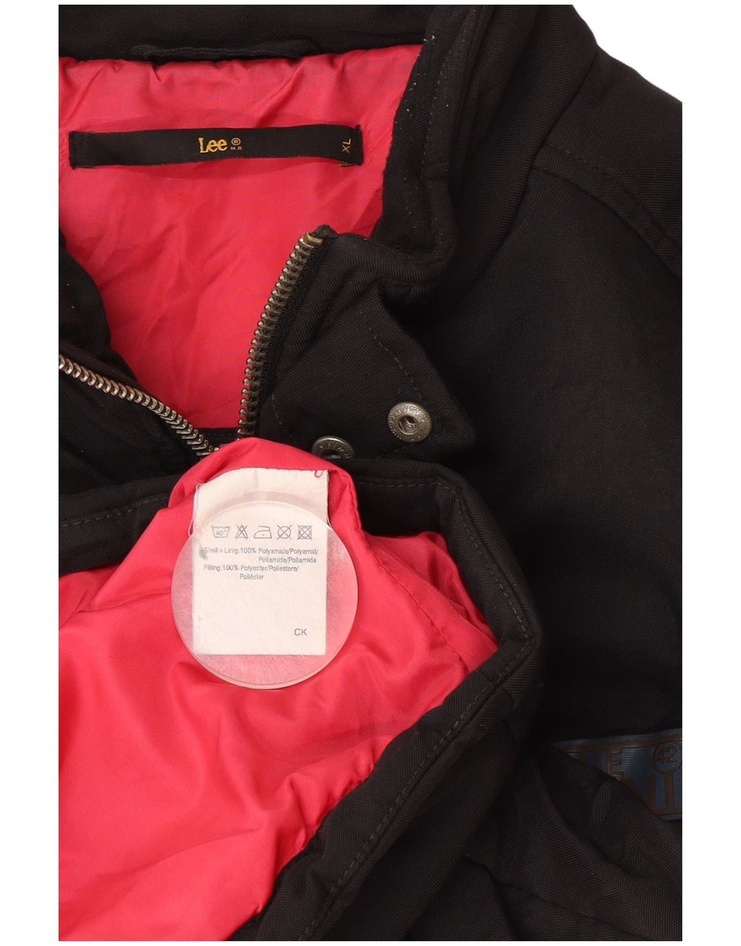 Мужская стеганая куртка Lee UK 42 XL, черный полиэстер