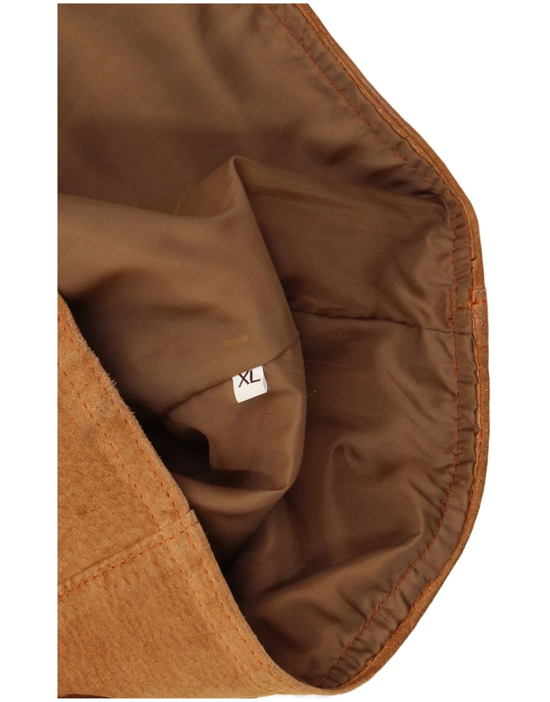 ВИНТАЖНЫЙ женский замшевый жилет UK 18 XL, коричневый