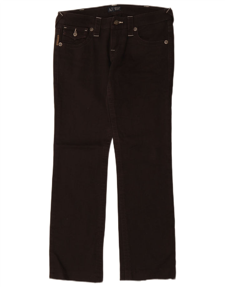 Женские прямые джинсы Armani W28 L30 коричневые, хлопок