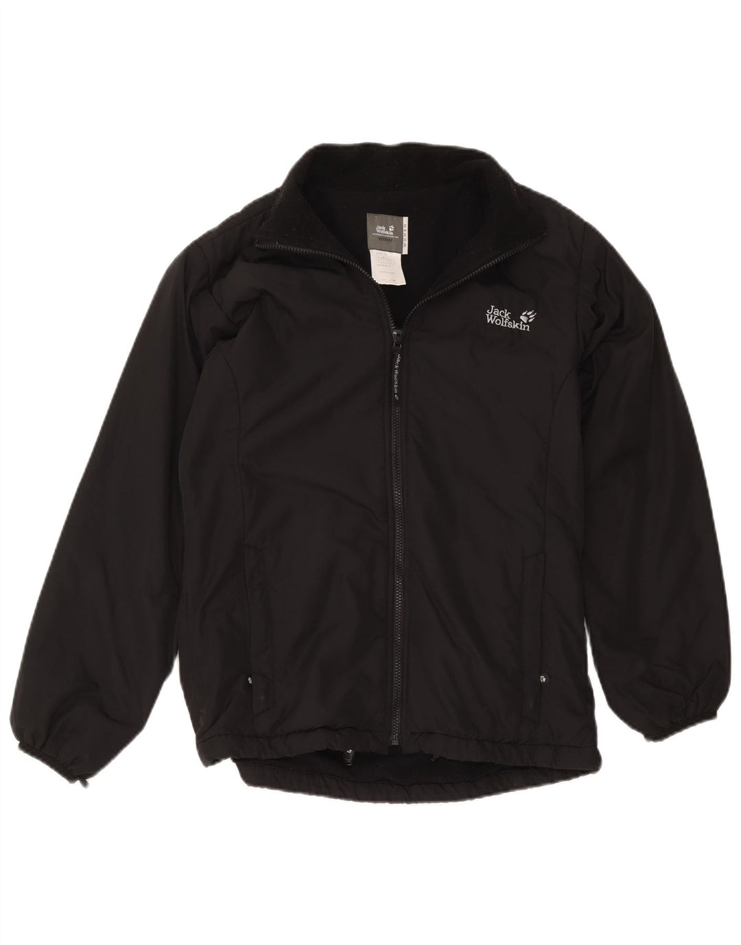 Женская ветровка с подкладкой Jack Wolfskin UK 12, средний черный полиэстер