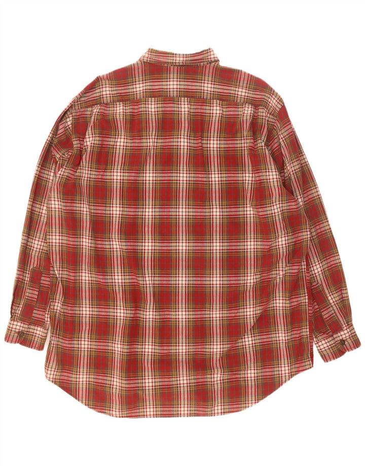 Мужская большая рубашка Abercrombie & Fitch 2XL в красную клетку