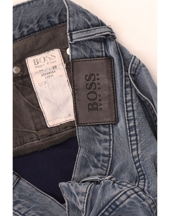 Мужские прямые джинсы HUGO BOSS Arkansas W32 L30 синие