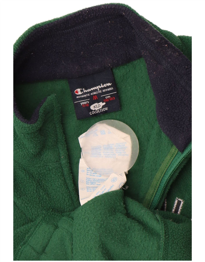 Флисовая куртка CHAMPION для мальчиков 9–10 лет, средний зеленый цвет, полиэстер