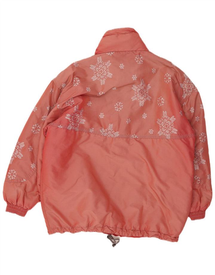 Мужская куртка-анорак RODEO UK 42 XL, полиэстер розового цвета с геометрическим рисунком