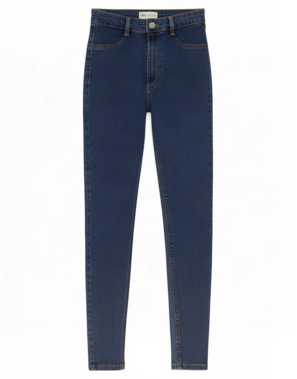 Женские джинсы скинни Zara EU 38, маленькие W28 L27, синие, хлопок