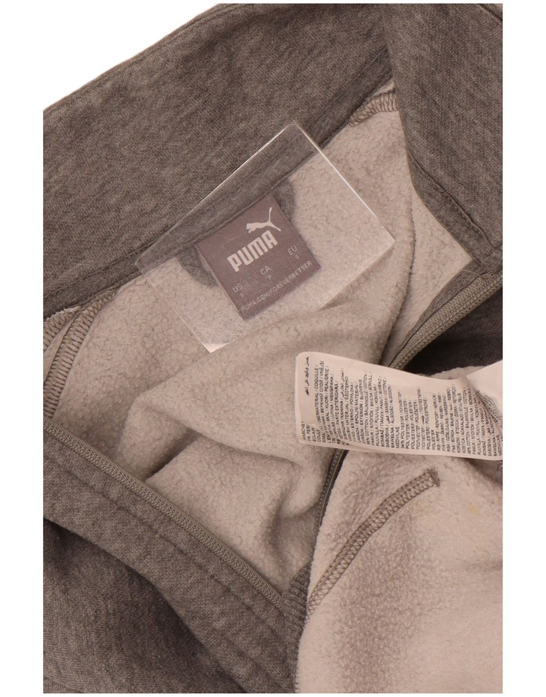 Мужской спортивный костюм Puma, верхняя куртка, маленький серый хлопок с цветными блоками