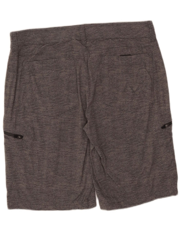 Мужские шорты-карго Eddie Bauer W35, большие серые, нейлоновые в крапинку