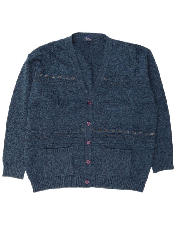 Мужской кардиган Four Seasons XL, темно-синий, акрил в крапинку
