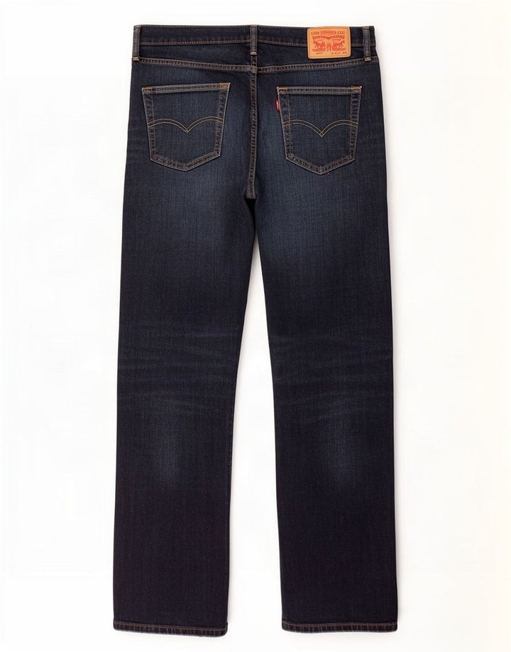 Мужские прямые джинсы Levi's 504 W34 L34 синие, хлопок
