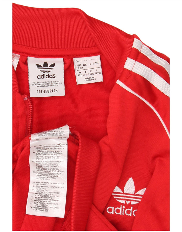 Спортивный костюм Adidas для мальчиков 10-11 лет, красный полиэстер