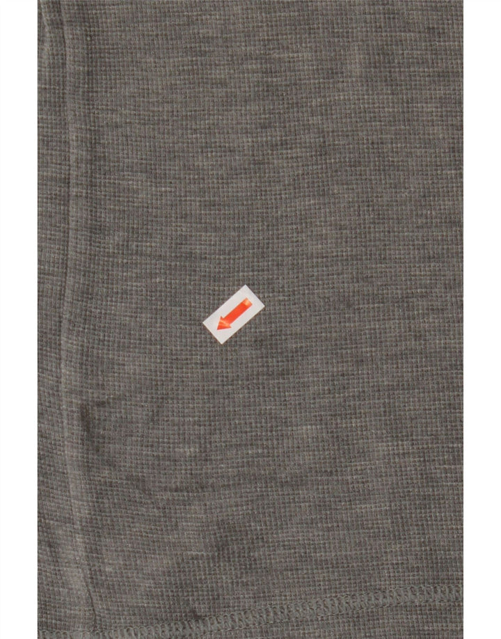 HUGO BOSS Mens Slim Fit Top Long Sleeve Small Grey