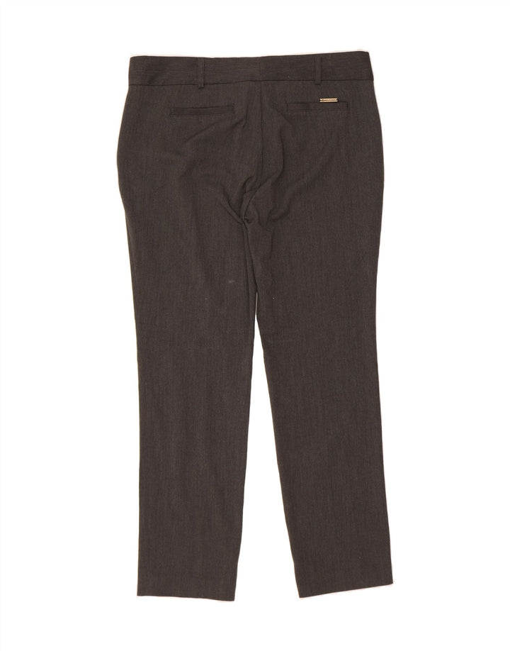 MICHAEL KORS Womens Slim Chino Trousers US 12 Large W34 L29 Grey Polyester Vintage Michael Kors and Second-Hand Michael Kors from Messina Hembry 