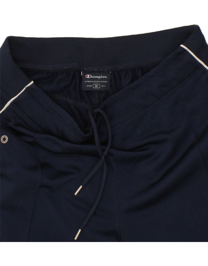 CHAMPION Womens Tracksuit Trousers UK 12 Medium Navy Blue Vintage Champion and Second-Hand Champion from Messina Hembry 