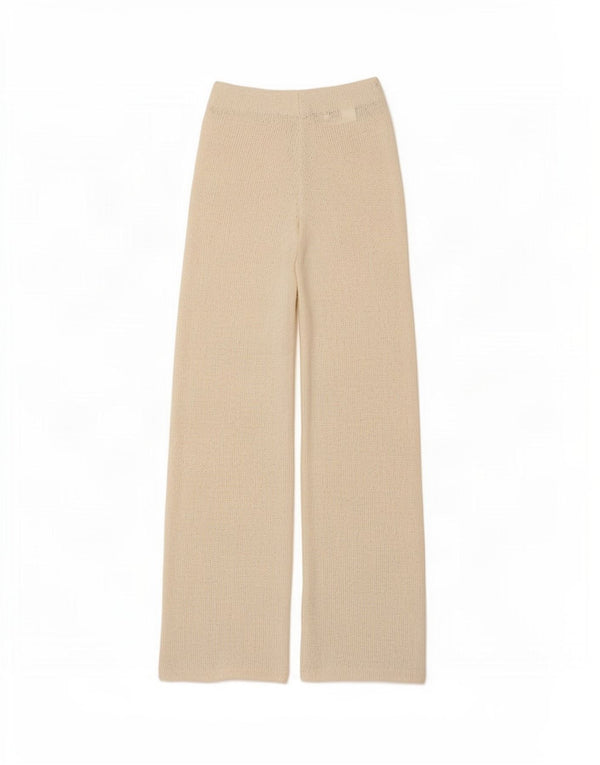 Женские трикотажные повседневные брюки Zara UK 8, маленькие W26 L28, бежевый полиэстер