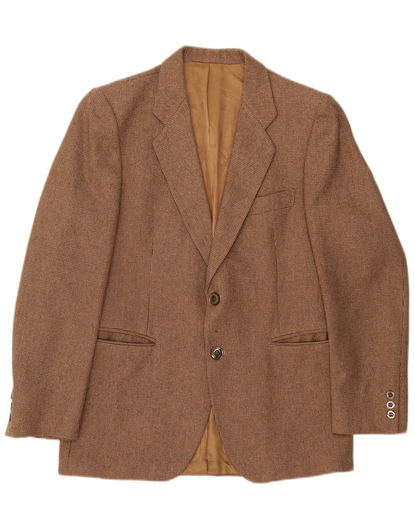 Винтажный мужской костюм из двух предметов на 2 пуговицах IT 48 Medium W32 L28 Коричневый