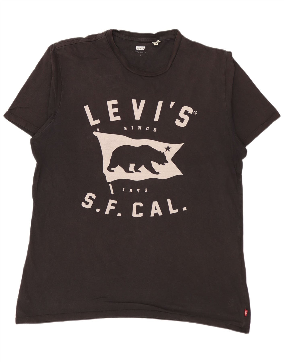 Мужская футболка с рисунком LEVI'S, большой черный хлопок