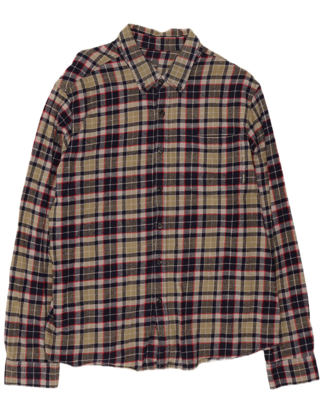 Мужская фланелевая рубашка Eddie Bauer XL в зеленую клетку