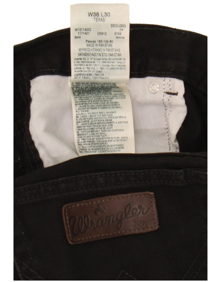 Женские прямые джинсы Wrangler Texas W36 L30, черный хлопок
