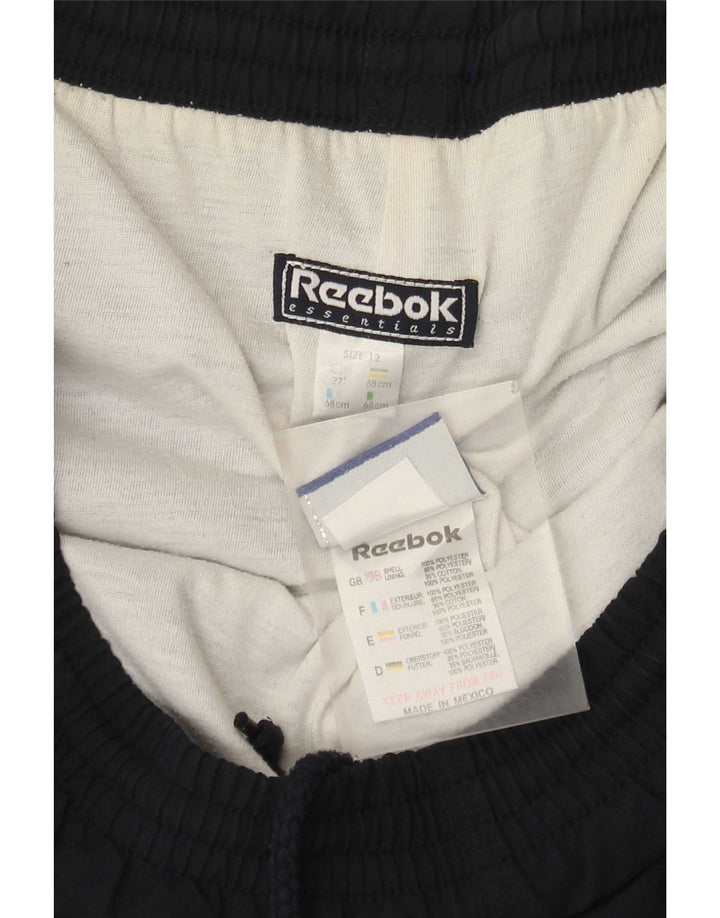 Женские спортивные брюки Reebok US 12, большие темно-синие, полиэстер