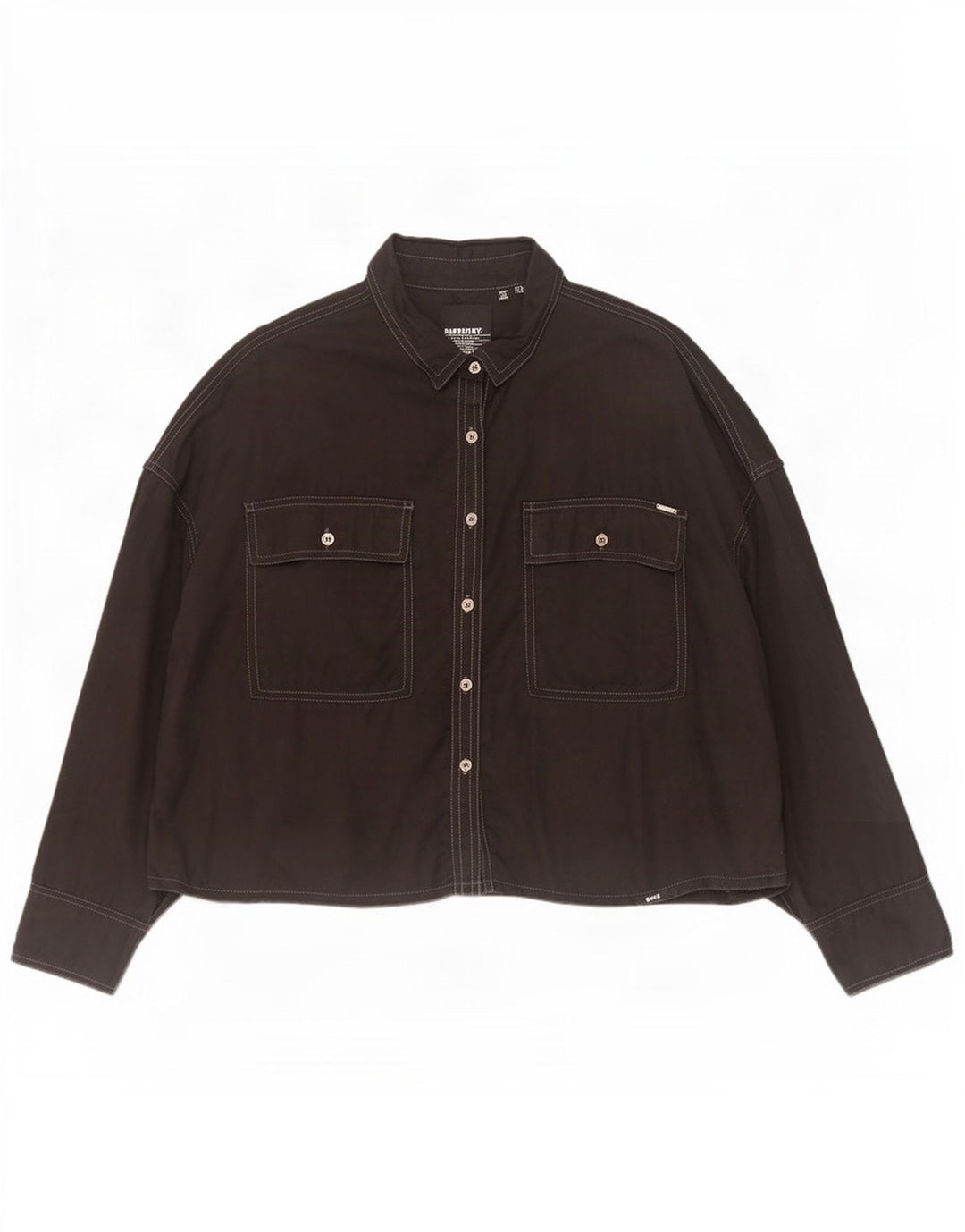 Женская рубашка оверсайз Superdry UK 14, большая, черная, лиоцелл