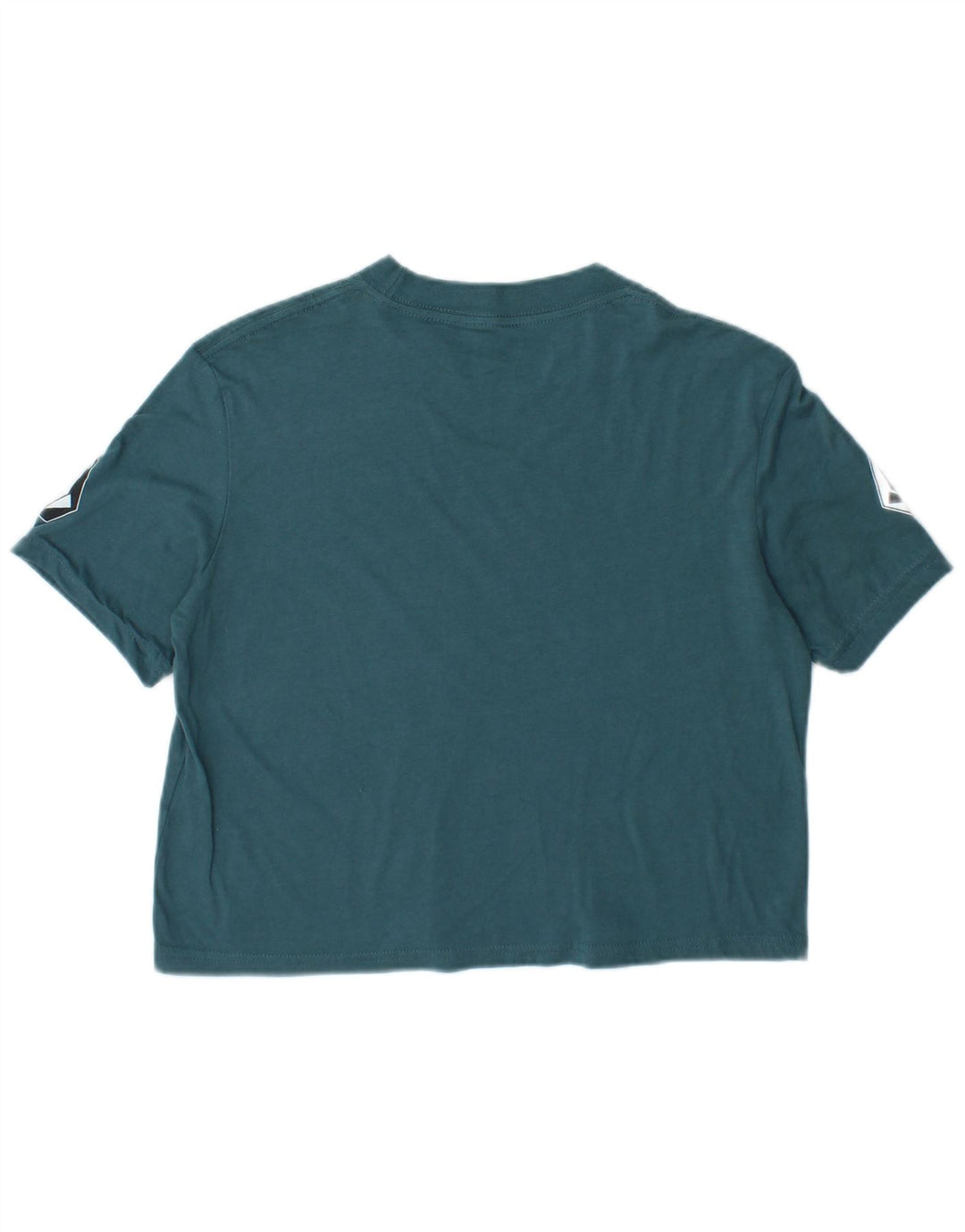 Женская укороченная футболка свободного кроя Volcom с рисунком, размер верха 4/6, маленькая синяя