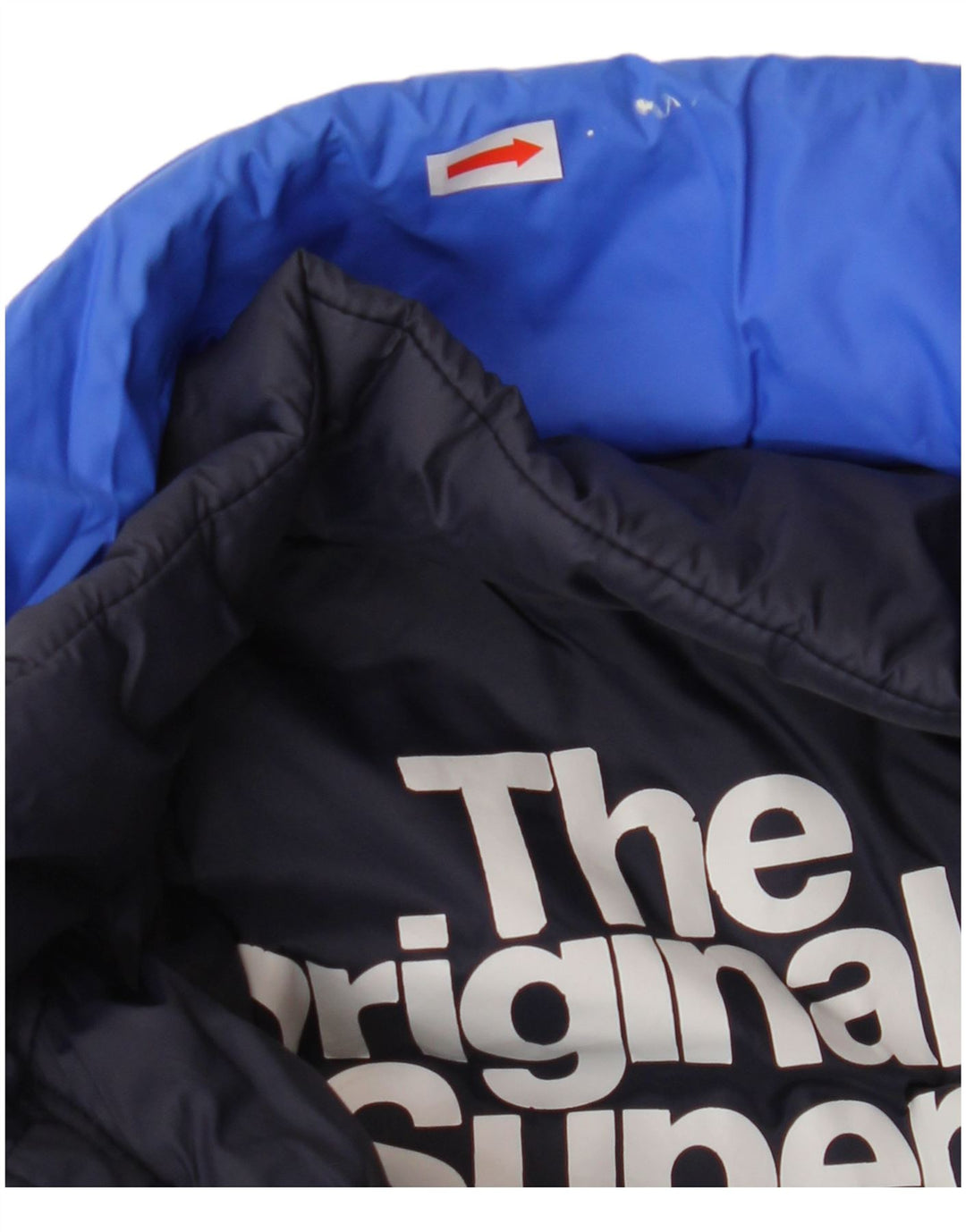 SUPERDRY Женская стеганая куртка UK 10, маленький синий полиэстер