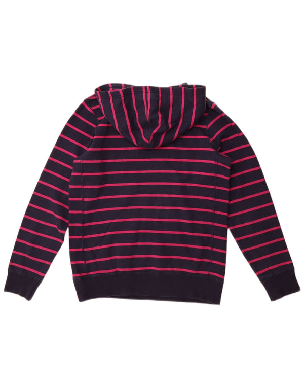 Джемпер с капюшоном Nike для девочек 13–14 лет, XL, темно-синий, в полоску, хлопок