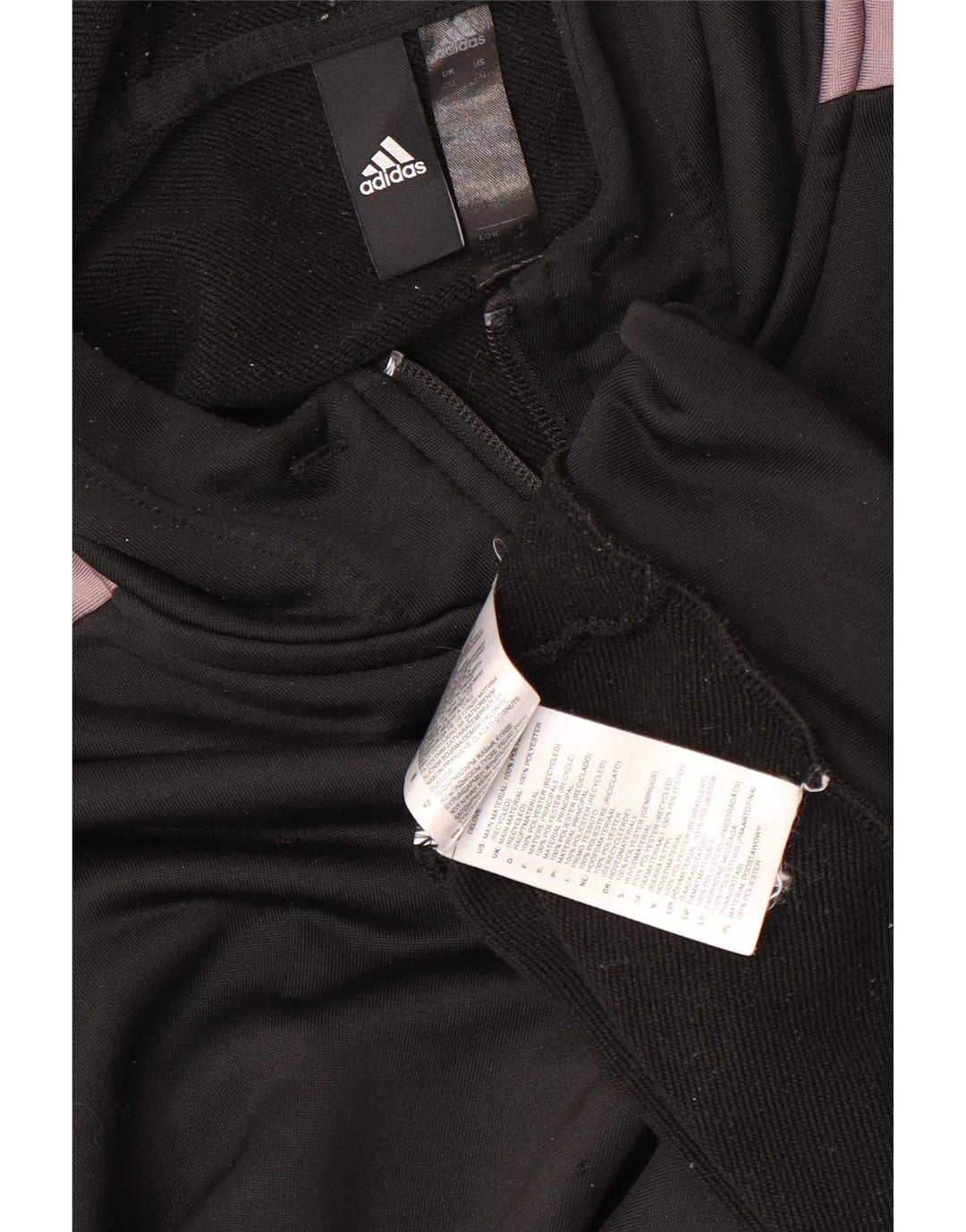 Мужской свитер с капюшоном на молнии Adidas 2XL, черный полиэстер