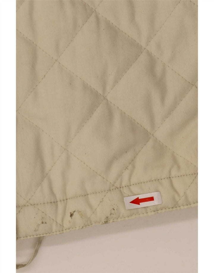 Винтажная женская стеганая куртка IT 54 2XL Бежевая