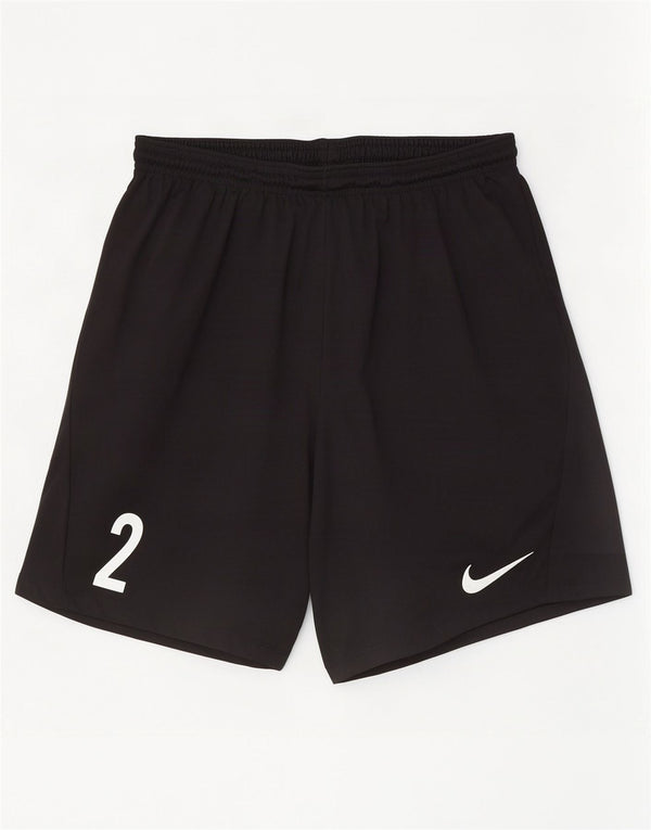 Женские спортивные шорты Nike Dri Fit с графическим рисунком UK 16, большие черные полиэстер