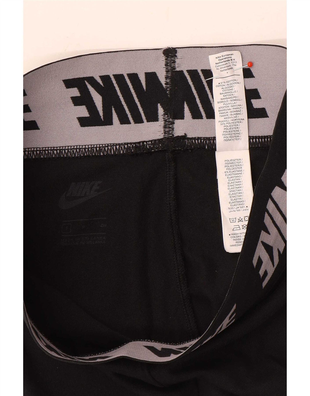 Женские леггинсы с рисунком Nike UK 8, маленькие черные